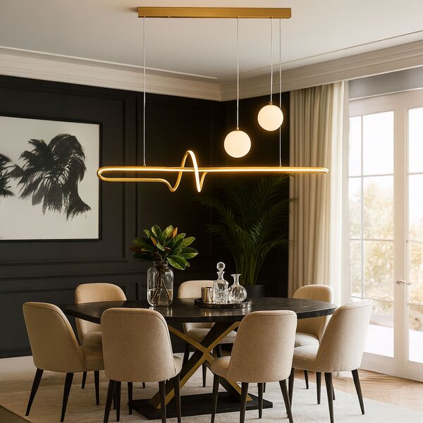 Lampa LED LHJ039-CP BRUSH GOLD