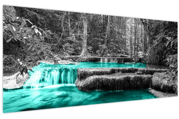 Tablou - Râul de iarnă (120x50 cm)