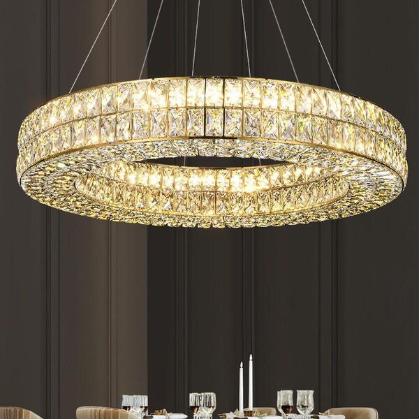 Lampă suspendată LED APP1568-CP Gold 60cm