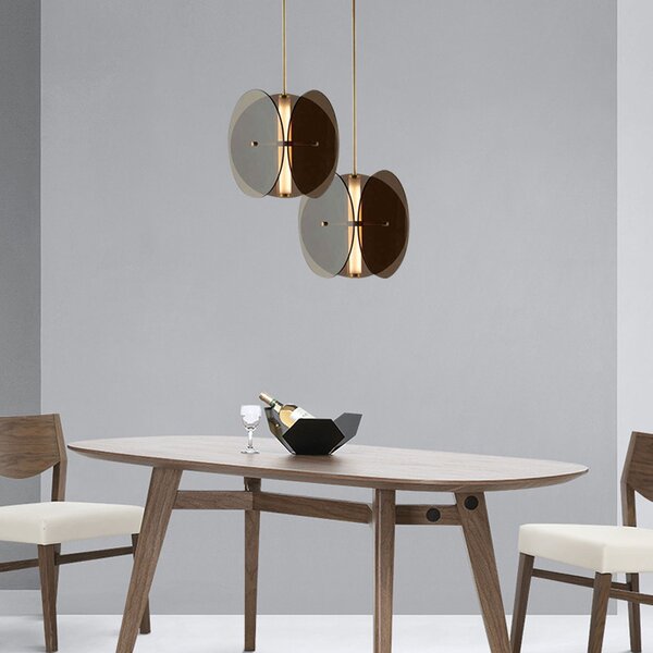 Lampă suspendată black APP1675-CP Round
