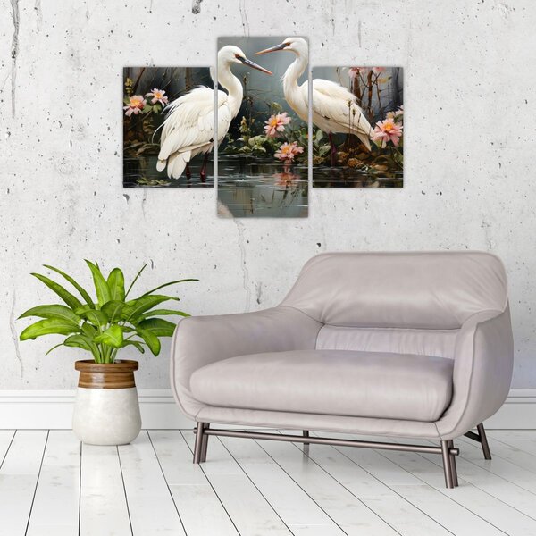 Tablou - Macarale albe (90x60 cm)