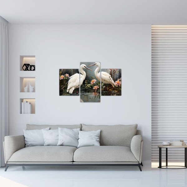 Tablou - Macarale albe (90x60 cm)