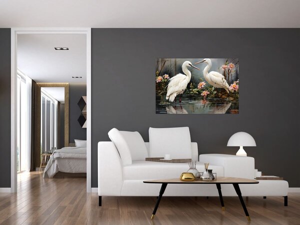 Tablou - Macarale albe (90x60 cm)