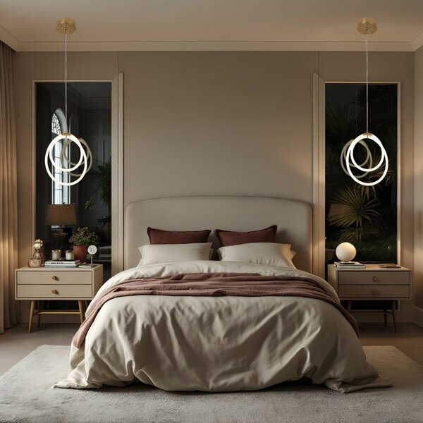 Lampa LED G021-CP Gold