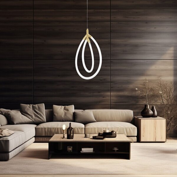 Lampa LED G017-CP Gold