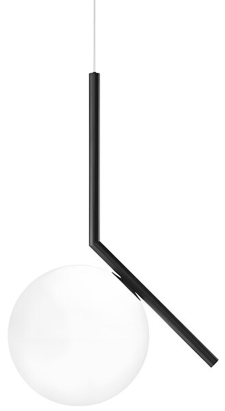Lampă de tavan suspendata din sticlă aurie alba G107-1W BLACK WHITE
