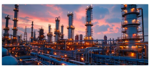 Tablou - Instalație industrială (120x50 cm)
