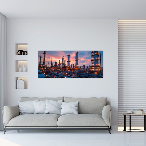 Tablou - Instalație industrială (120x50 cm)