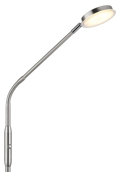 Globo 58504SN - Lampă de podea LED cu control tactil și variator SILVIO LED/6,5W/230V crom mat