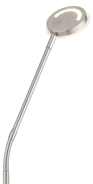 Globo 58504SN - Lampă de podea LED cu control tactil și variator SILVIO LED/6,5W/230V crom mat