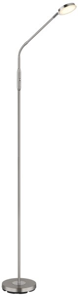 Globo 58504SN - Lampă de podea LED cu control tactil și variator SILVIO LED/6,5W/230V crom mat
