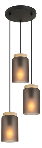 Lampă suspendată APP1811-3CPR Frosted Grey
