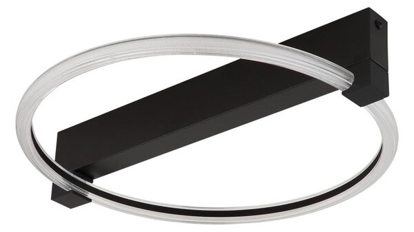 Globo 48050DS - Plafonieră LED FLETCHER LED/15W/230V 41,5x38 cm neagră