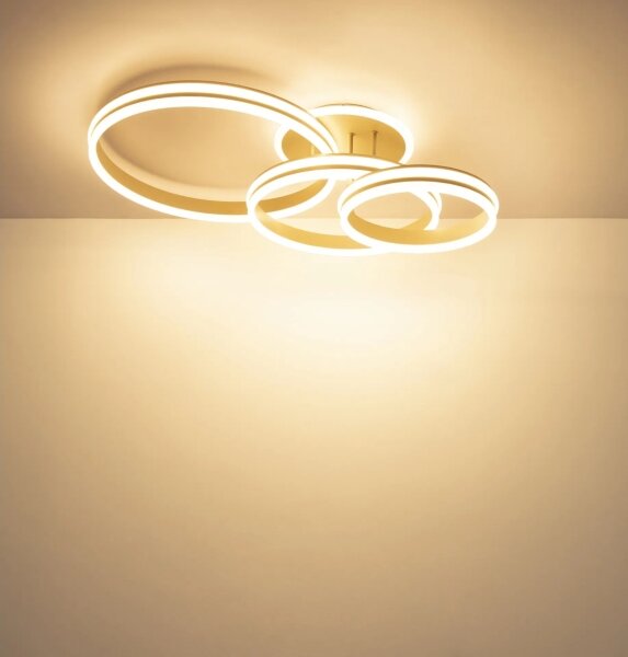 Globo 67260-72SA - Plafonieră LED dimabilă RUBIO LED/72W/230V 3000K 79,5x50 cm