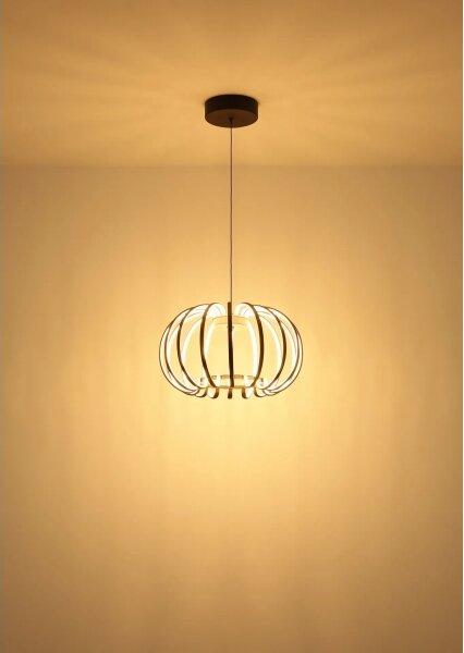 Globo 15946B - Lustra LED dimabilă pe cablu RIBBON LED/40W/230V 3000K neagră