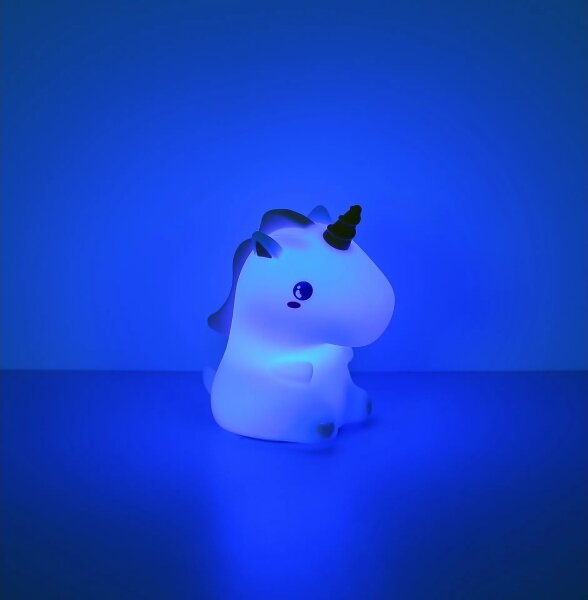 Globo 2873-LED RGBW Veioză de veghe reîncărcabilă, dimabilă, pentru copii, model UNICORN, LED/1,5W/5V, 1200 mAh