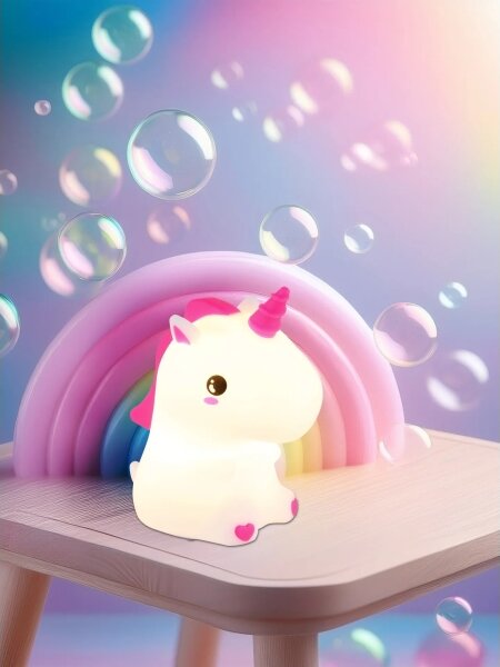 Globo 2873-LED RGBW Veioză de veghe reîncărcabilă, dimabilă, pentru copii, model UNICORN, LED/1,5W/5V, 1200 mAh