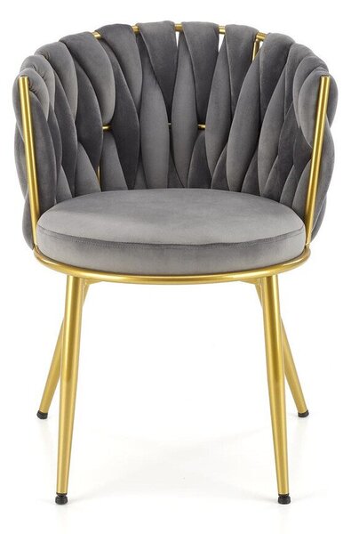 Scaun Houston 1506, Gri, Auriu, 79x57x60cm, 14 kg