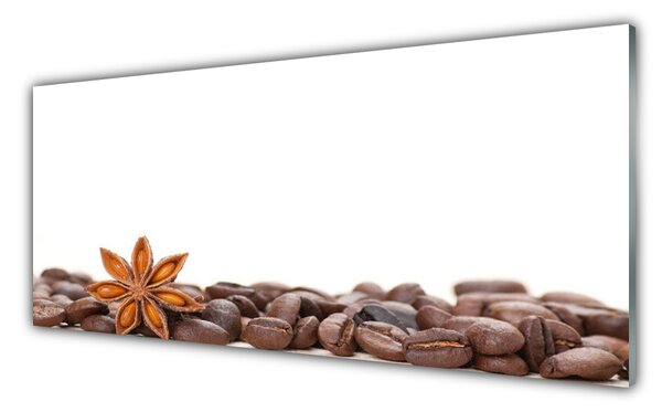 Tablou pe sticla Boabe de cafea Bucătărie Brun