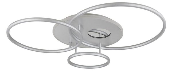Globo 48466-54A-LED plafonieră LED reglabilă INVERTINA 54W/230V 90x70 cm argintie + telecomandă