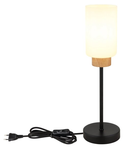 Globo 15977T - Lampă de masă ROWENA 1xE27/60W/230V negru/alb