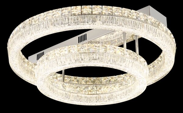 Globo 67387-60D - Plafonieră LED reglabilă LAUREL LED/60W/230V transparentă+telecomandă
