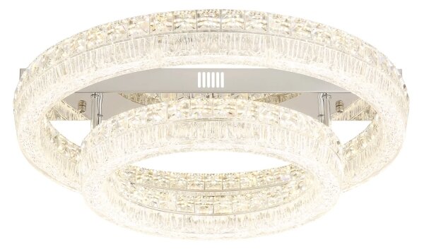 Globo 67387-60D - Plafonieră LED reglabilă LAUREL LED/60W/230V transparentă+telecomandă