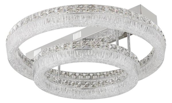 Globo 67387-60D - Plafonieră LED reglabilă LAUREL LED/60W/230V transparentă+telecomandă