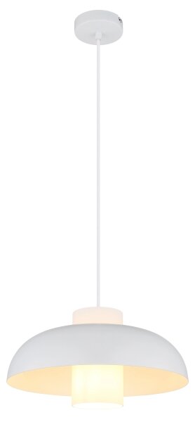 Globo 15755W - Pendul pe cablu LOWE 1xE27/60W/230V alb