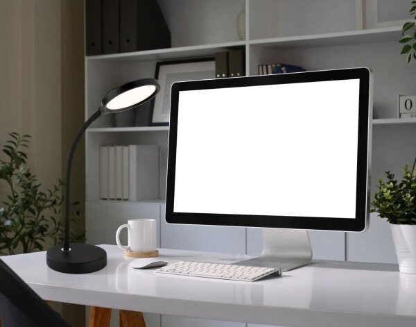 Globo 58503T - Lampă de birou LED cu dimmer tactil KALDERON LED/8W/230V neagră