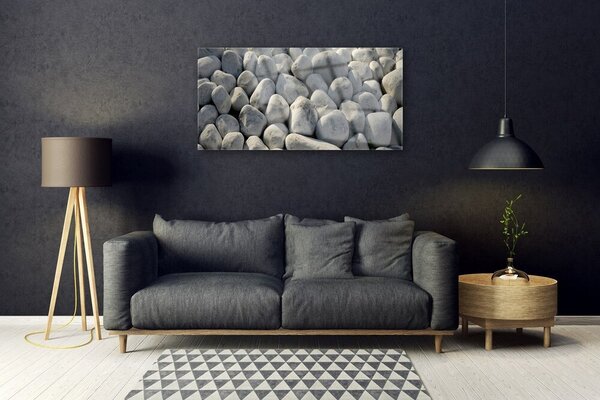 Tablou pe sticla Pietre Art Gray