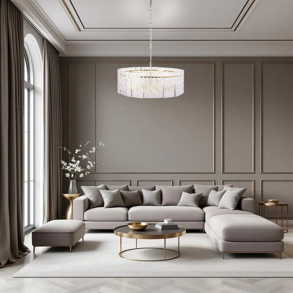 Lampă suspendată Cristal APP1779-CP 60CM Gold