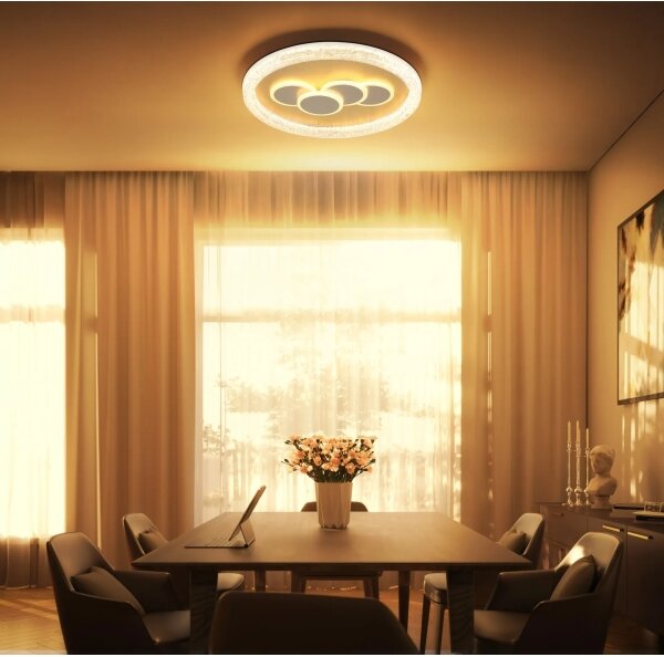 Globo 48476-40R - Plafonieră LORAINE LED/40W/230V, diam. 49,5 cm, auriu
