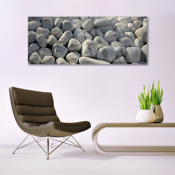 Tablou pe sticla Pietre Art Gray