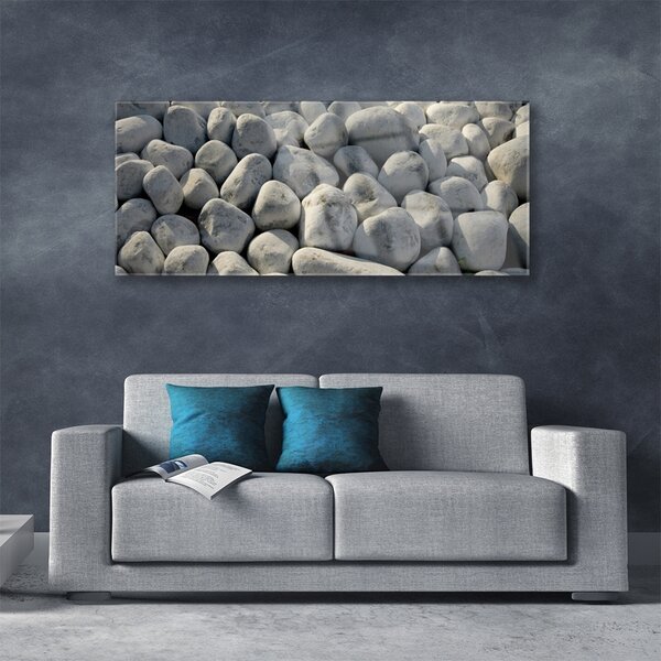 Tablou pe sticla Pietre Art Gray