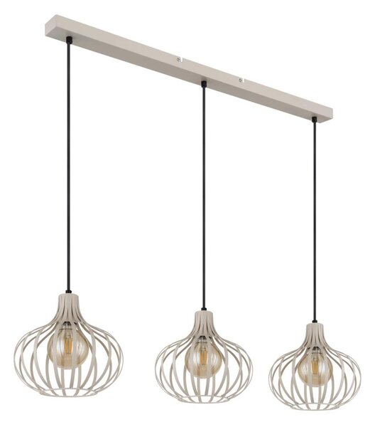 Globo 33370319 - Lustră suspendată pe cablu MATEO 3xE27/40W/230V bej