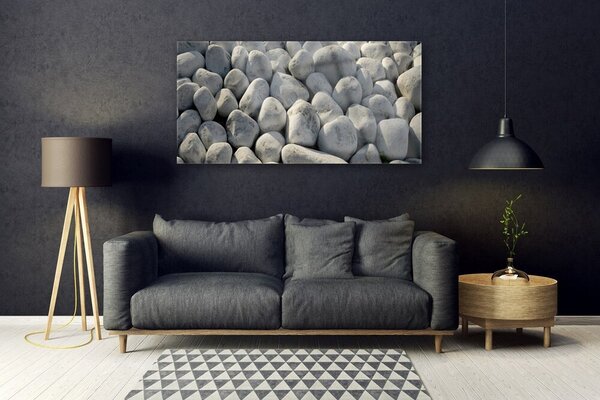 Tablou pe sticla Pietre Art Gray