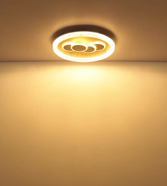 Globo 48476-40R - Plafonieră LORAINE LED/40W/230V, diam. 49,5 cm, auriu