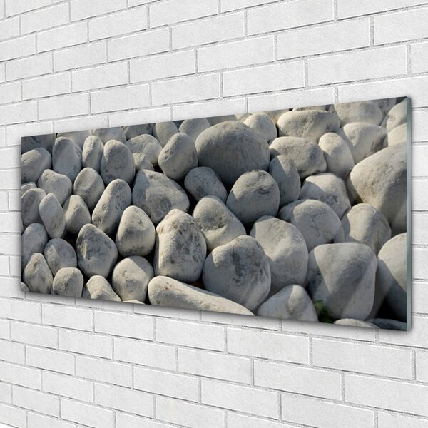 Tablou pe sticla Pietre Art Gray