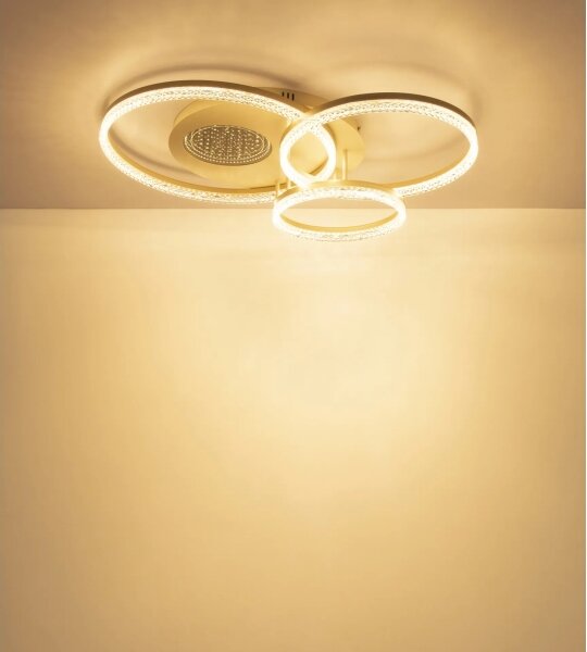 Globo 48480-40 - Plafonieră LED SANFORD LED/40W/230V 3000K 78x60 cm bej