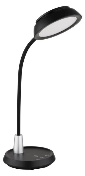 Globo 58496S - Lampă de birou LED tactilă reglabilă KIRK LED/12W/230V, neagră