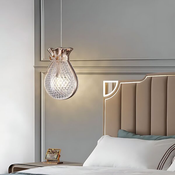 Lampă suspendată de tavan LHJ107-1CP light rose gold