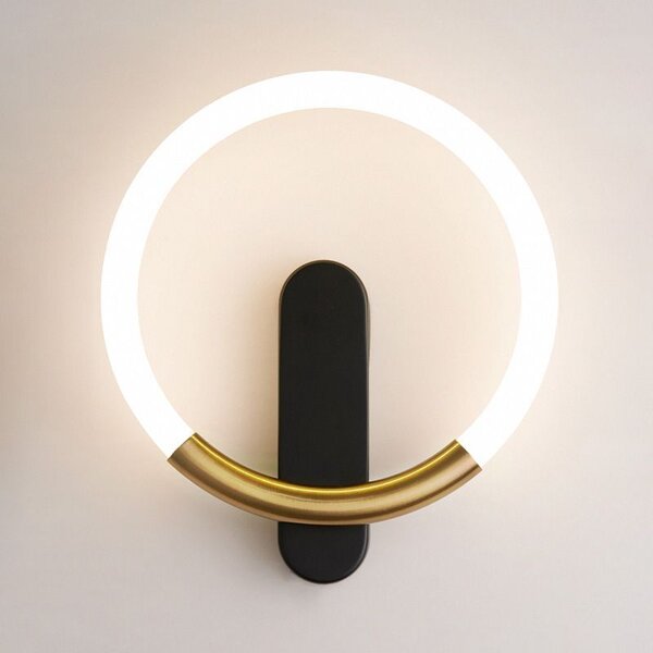APLICĂ DE PERETE LED LHJ068-W C BRUSH GOLD/BLACK