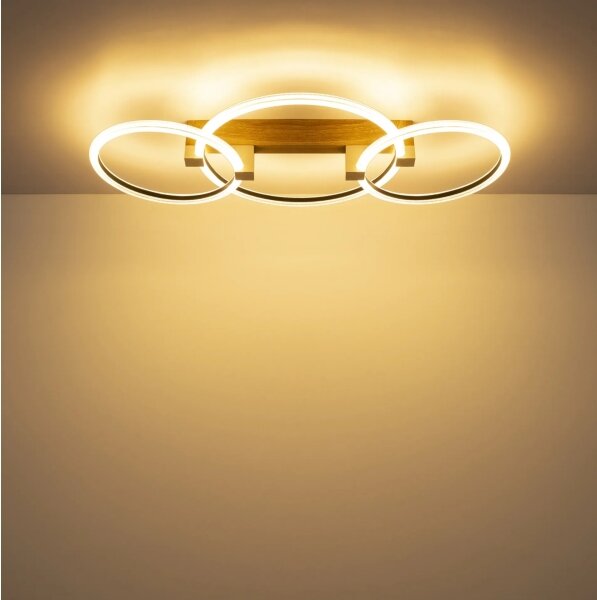 Globo 48050D2 - Plafonieră LED FLETCHER LED/40W/230V 76,1x38 cm maro