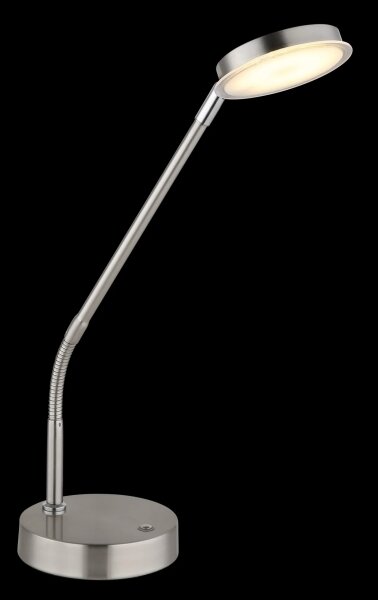Globo 58504TN - Lampă de masă LED SILVIO, dimabilă prin atingere, 6,5W/230V, crom mat