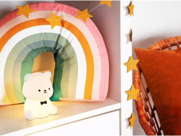 Globo 2870 - Lampă de veghe pentru copii TEDDY, LED RGBW reîncărcabilă, cu reglare a luminozității, LED 1W, 5V, 1200 mAh, ursuleț