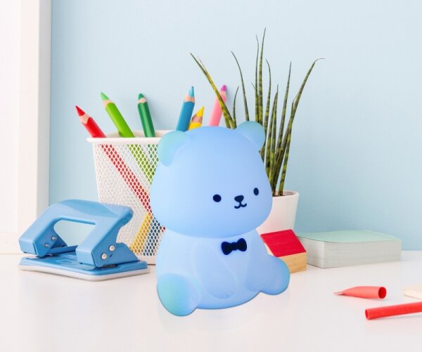 Globo 2870 - Lampă de veghe pentru copii TEDDY, LED RGBW reîncărcabilă, cu reglare a luminozității, LED 1W, 5V, 1200 mAh, ursuleț