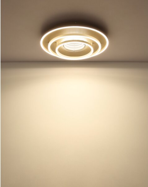Globo 48564-40S - Plafonieră LED LAWANDA LED/40W/230V, diam. 51 cm, bej