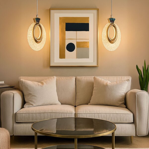 Lustră cu Cristale Suspendată LHJ109-1CP LIGHT ROSE GOLD
