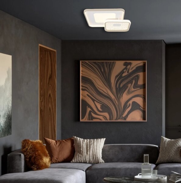 Globo 48097-48 - Plafonieră LED reglabilă MOSAIKO LED/48W/230V 50x50 cm + telecomandă